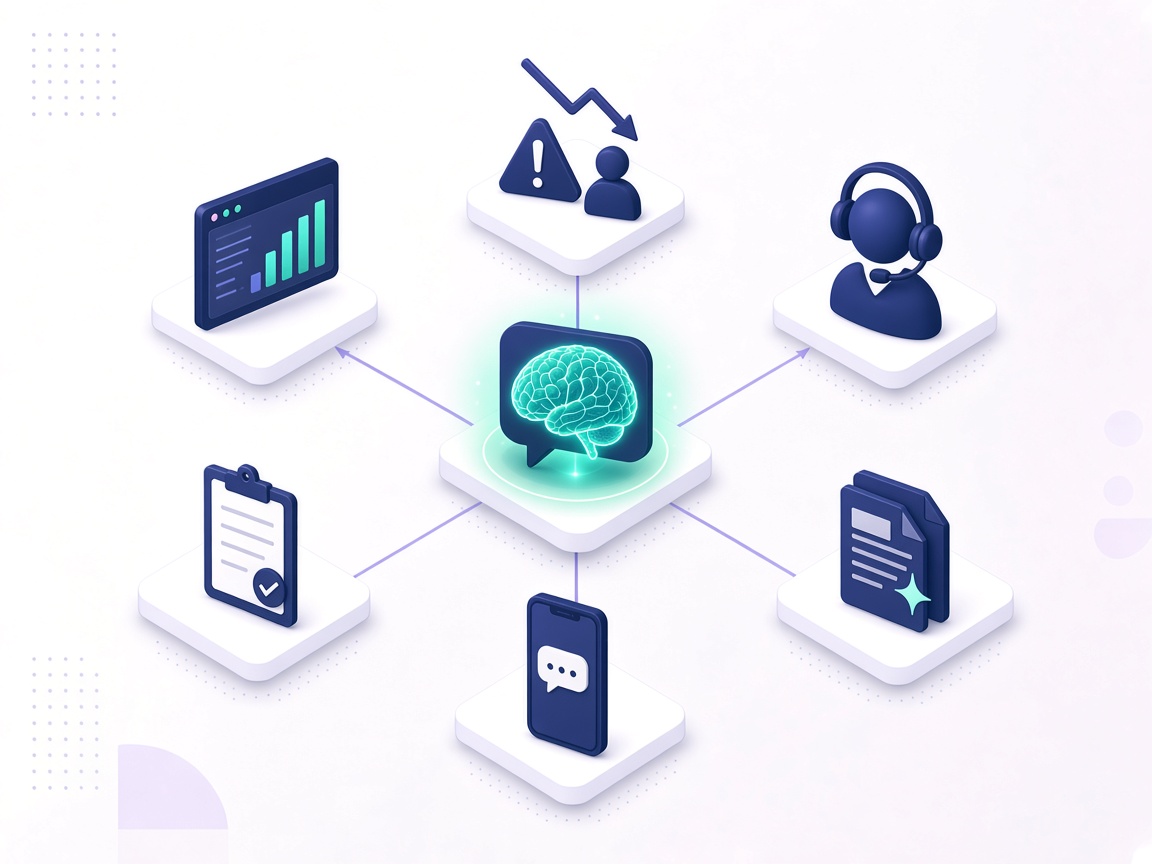 Training and support topics connected around one assistant